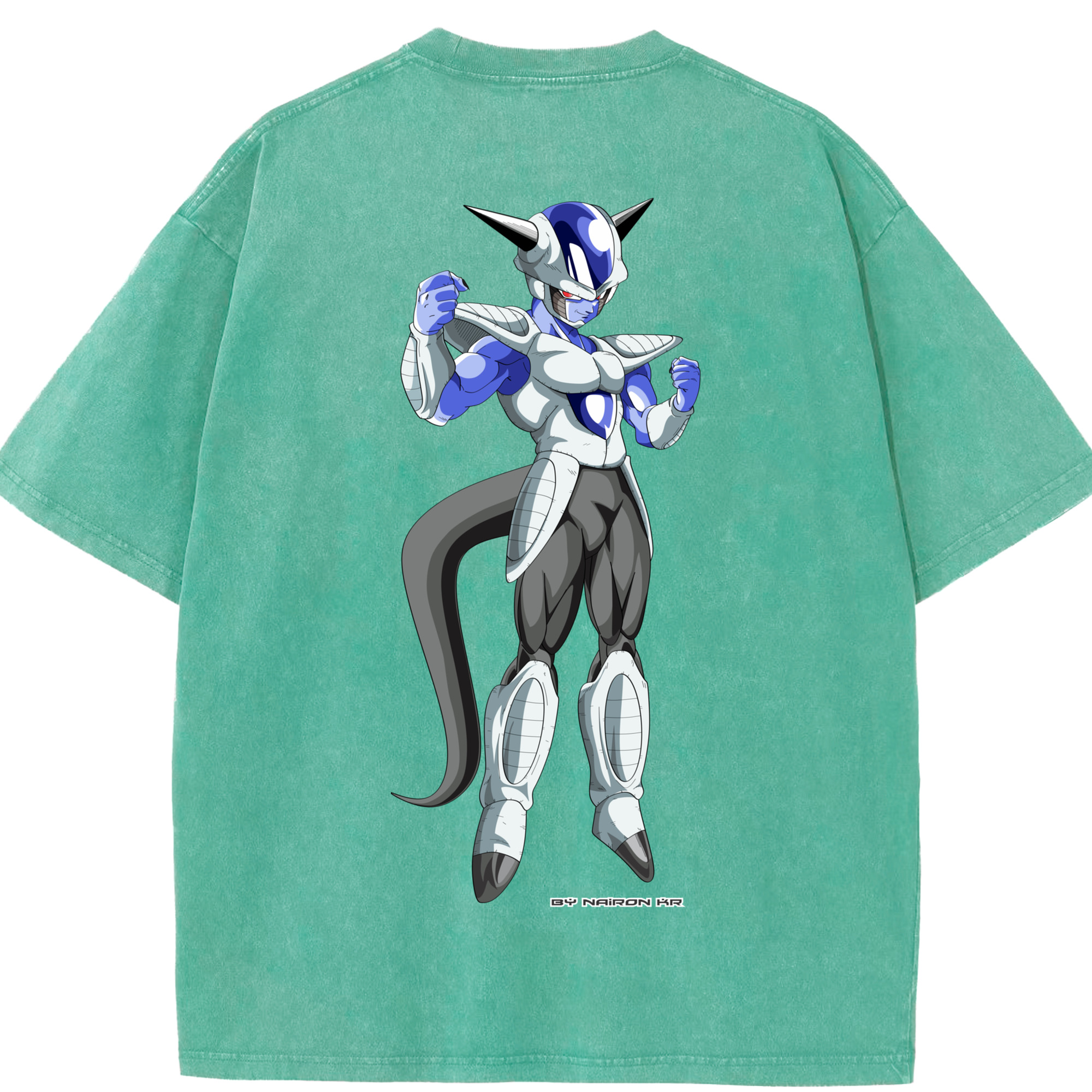（画像用） ドラゴンボール フリーザ DRAGON BALL Frieza 綿100% ヴィンテージ風 半袖Tシャツ（背面プリント）